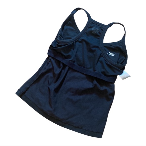 Reebok women’s tank top black w built in bra - Picture 1 of 9